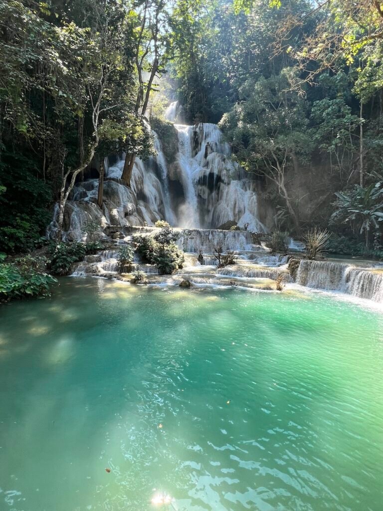 2 weeks in laos - kuang si waterfalls