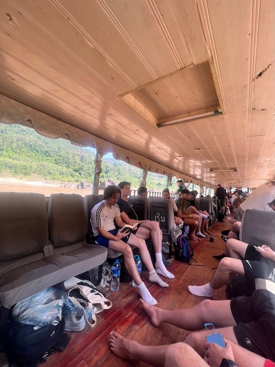 slow boat thailand laos - seating