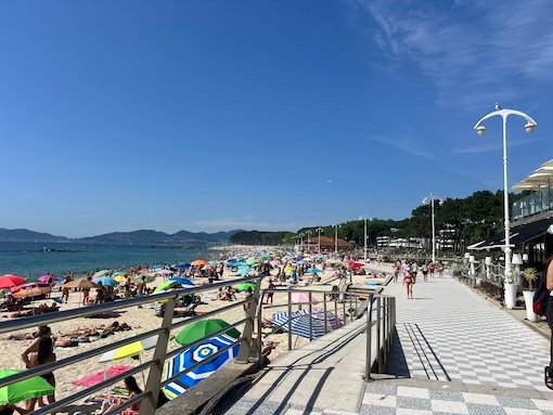 Portuguese Camino Coastal Route Spain - Playa Samil